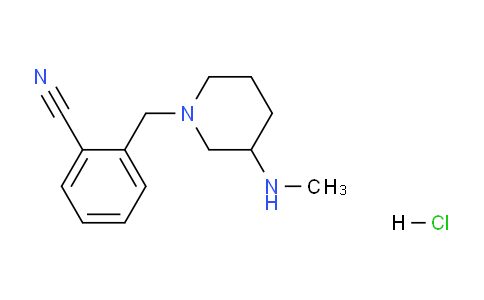 CAS No. 1289385-58-5, 2-((3-(Methylamino)piperidin-1-yl)methyl)benzonitrile hydrochloride