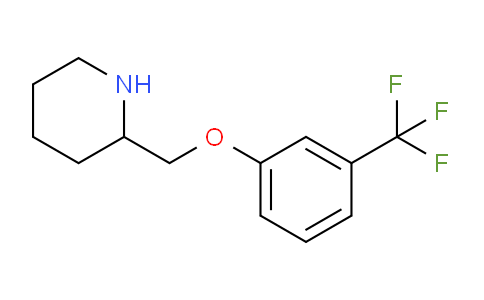 CAS No. 1019443-66-3, 2-((3-(Trifluoromethyl)phenoxy)methyl)piperidine