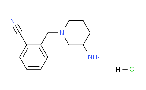 CAS No. 1289388-32-4, 2-((3-Aminopiperidin-1-yl)methyl)benzonitrile hydrochloride