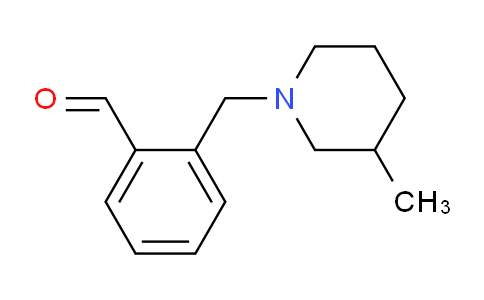 CAS No. 1443323-46-3, 2-((3-Methylpiperidin-1-yl)methyl)benzaldehyde