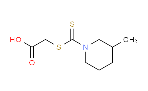 CAS No. 6499-11-2, 2-((3-Methylpiperidine-1-carbonothioyl)thio)acetic acid
