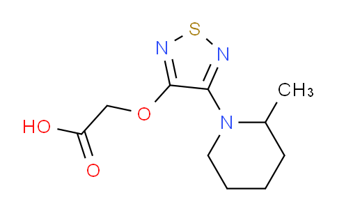CAS No. 1399658-22-0, 2-((4-(2-Methylpiperidin-1-yl)-1,2,5-thiadiazol-3-yl)oxy)acetic acid
