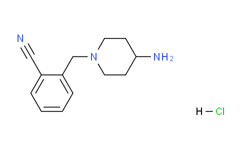 CAS No. 1289388-13-1, 2-((4-Aminopiperidin-1-yl)methyl)benzonitrile hydrochloride