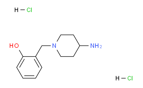 CAS No. 1286265-31-3, 2-((4-Aminopiperidin-1-yl)methyl)phenol dihydrochloride