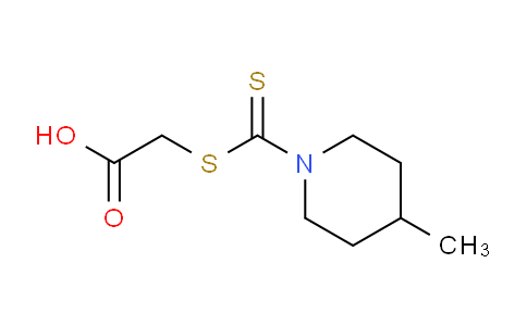 CAS No. 6499-12-3, 2-((4-Methylpiperidine-1-carbonothioyl)thio)acetic acid