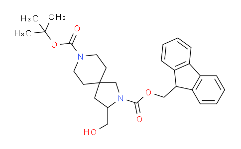 CAS No. 1251006-96-8, 2-((9H-Fluoren-9-yl)methyl) 8-tert-butyl 3-(hydroxymethyl)-2,8-diazaspiro[4.5]decane-2,8-dicarboxylate
