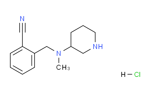 CAS No. 1353972-47-0, 2-((Methyl(piperidin-3-yl)amino)methyl)benzonitrile hydrochloride