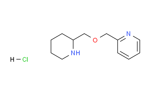 CAS No. 1289386-17-9, 2-((Piperidin-2-ylmethoxy)methyl)pyridine hydrochloride