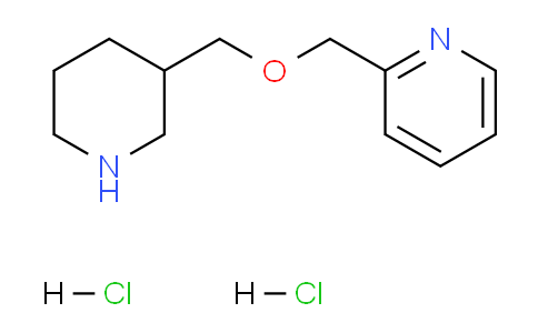 CAS No. 1184981-83-6, 2-((Piperidin-3-ylmethoxy)methyl)pyridine dihydrochloride
