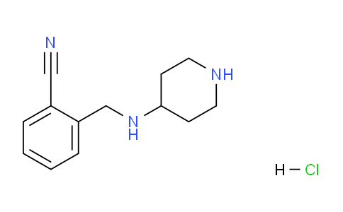 CAS No. 1289385-43-8, 2-((Piperidin-4-ylamino)methyl)benzonitrile hydrochloride