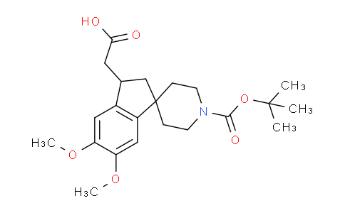 CAS No. 1160247-56-2, 2-(1'-(tert-Butoxycarbonyl)-5,6-dimethoxy-2,3-dihydrospiro[indene-1,4'-piperidin]-3-yl)acetic acid