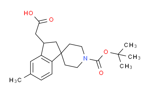 CAS No. 1160247-57-3, 2-(1'-(tert-Butoxycarbonyl)-5-methyl-2,3-dihydrospiro[indene-1,4'-piperidin]-3-yl)acetic acid