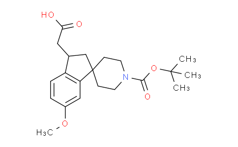 CAS No. 1160247-48-2, 2-(1'-(tert-Butoxycarbonyl)-6-methoxy-2,3-dihydrospiro[indene-1,4'-piperidin]-3-yl)acetic acid