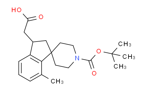 CAS No. 1160247-51-7, 2-(1'-(tert-Butoxycarbonyl)-7-methyl-2,3-dihydrospiro[indene-1,4'-piperidin]-3-yl)acetic acid