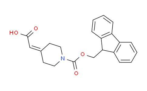 CAS No. 885274-82-8, 2-(1-(((9H-Fluoren-9-yl)methoxy)carbonyl)piperidin-4-ylidene)acetic acid