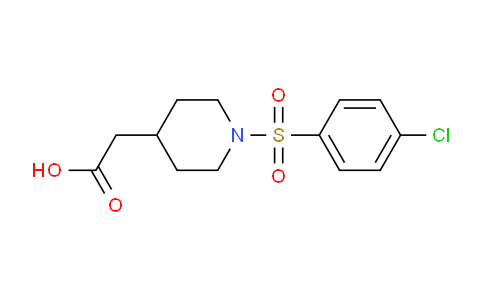 CAS No. 1142209-57-1, 2-(1-((4-Chlorophenyl)sulfonyl)piperidin-4-yl)acetic acid
