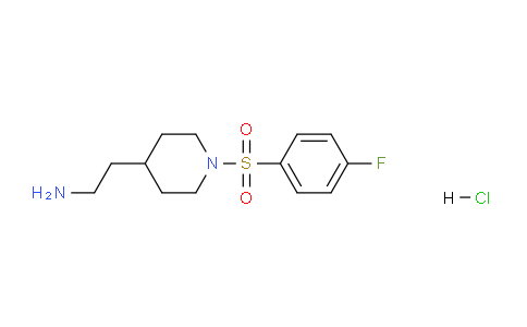 CAS No. 1185298-49-0, 2-(1-((4-Fluorophenyl)sulfonyl)piperidin-4-yl)ethanamine hydrochloride