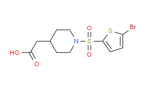 CAS No. 1142209-86-6, 2-(1-((5-Bromothiophen-2-yl)sulfonyl)piperidin-4-yl)acetic acid