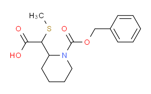 CAS No. 1353960-93-6, 2-(1-((Benzyloxy)carbonyl)piperidin-2-yl)-2-(methylthio)acetic acid