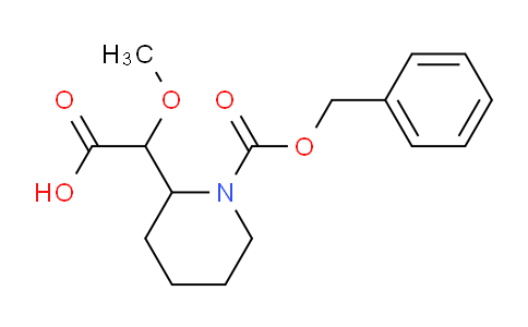 CAS No. 1353946-97-0, 2-(1-((Benzyloxy)carbonyl)piperidin-2-yl)-2-methoxyacetic acid