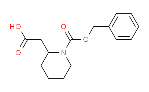 CAS No. 137428-09-2, 2-(1-((Benzyloxy)carbonyl)piperidin-2-yl)acetic acid
