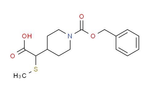 CAS No. 1353987-04-8, 2-(1-((Benzyloxy)carbonyl)piperidin-4-yl)-2-(methylthio)acetic acid