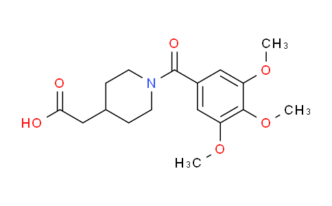 CAS No. 1030422-06-0, 2-(1-(3,4,5-Trimethoxybenzoyl)piperidin-4-yl)acetic acid