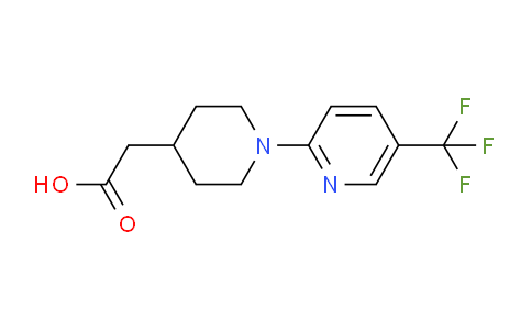CAS No. 1018164-10-7, 2-(1-(5-(Trifluoromethyl)pyridin-2-yl)piperidin-4-yl)acetic acid