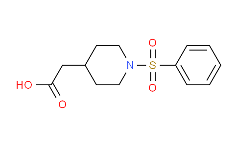 CAS No. 873967-82-9, 2-(1-(Phenylsulfonyl)piperidin-4-yl)acetic acid