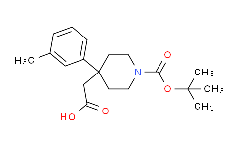 CAS No. 1439902-39-2, 2-(1-(tert-Butoxycarbonyl)-4-(m-tolyl)piperidin-4-yl)acetic acid
