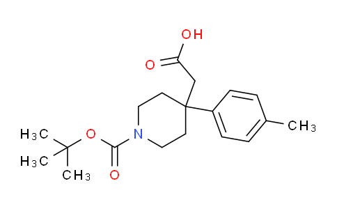 CAS No. 1224046-91-6, 2-(1-(tert-Butoxycarbonyl)-4-(p-tolyl)piperidin-4-yl)acetic acid