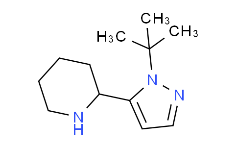 CAS No. 1508731-20-1, 2-(1-(tert-Butyl)-1H-pyrazol-5-yl)piperidine