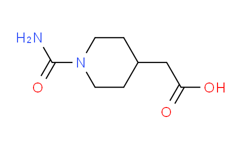 CAS No. 279236-52-1, 2-(1-Carbamoylpiperidin-4-yl)acetic acid