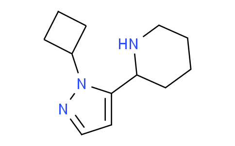 CAS No. 1707679-60-4, 2-(1-Cyclobutyl-1H-pyrazol-5-yl)piperidine