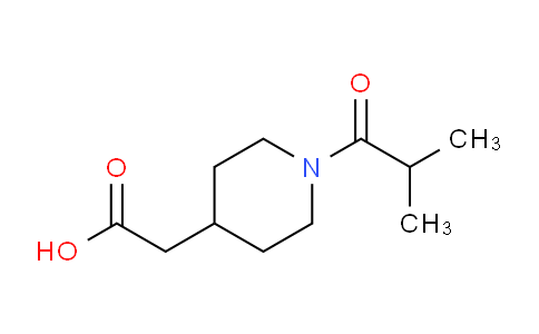 CAS No. 1171916-91-8, 2-(1-Isobutyrylpiperidin-4-yl)acetic acid