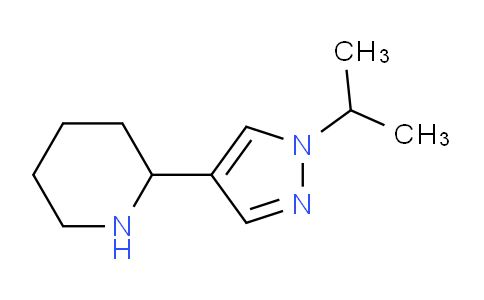 CAS No. 1558304-77-0, 2-(1-Isopropyl-1H-pyrazol-4-yl)piperidine