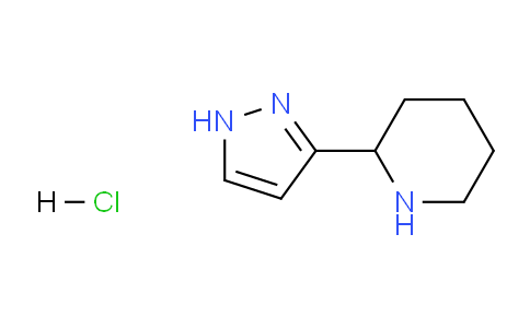 CAS No. 1185301-67-0, 2-(1H-Pyrazol-3-yl)piperidine hydrochloride