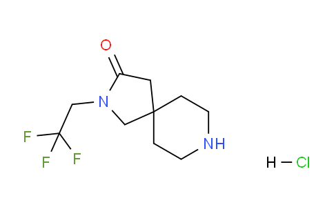 CAS No. 1385696-50-3, 2-(2,2,2-Trifluoroethyl)-2,8-diazaspiro[4.5]decan-3-one hydrochloride