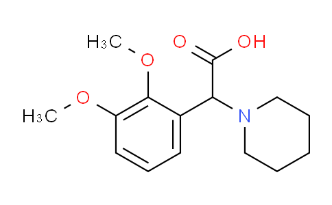 CAS No. 1218155-16-8, 2-(2,3-Dimethoxyphenyl)-2-(piperidin-1-yl)acetic acid