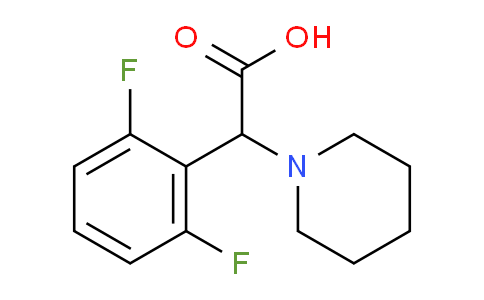 CAS No. 1218586-59-4, 2-(2,6-Difluorophenyl)-2-(piperidin-1-yl)acetic acid