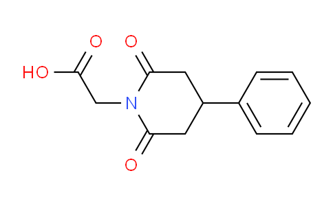 CAS No. 876711-03-4, 2-(2,6-Dioxo-4-phenylpiperidin-1-yl)acetic acid