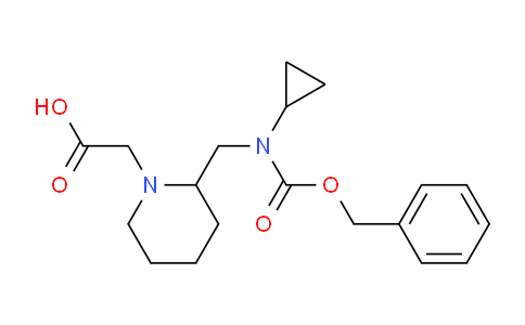 CAS No. 1353947-48-4, 2-(2-((((Benzyloxy)carbonyl)(cyclopropyl)amino)methyl)piperidin-1-yl)acetic acid