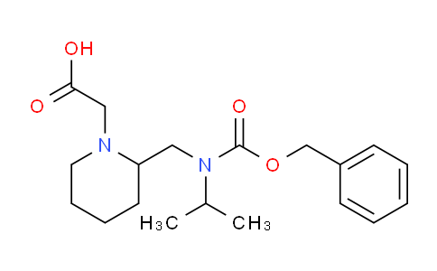 CAS No. 1353962-55-6, 2-(2-((((Benzyloxy)carbonyl)(isopropyl)amino)methyl)piperidin-1-yl)acetic acid