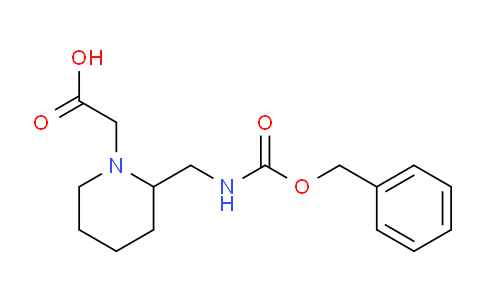 CAS No. 1353954-25-2, 2-(2-((((Benzyloxy)carbonyl)amino)methyl)piperidin-1-yl)acetic acid