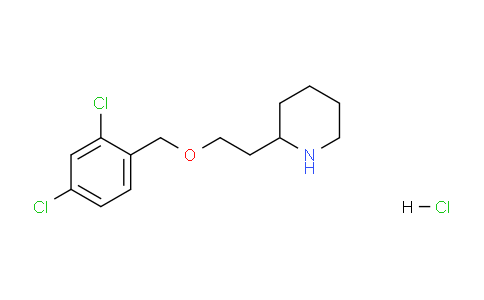 CAS No. 1219971-98-8, 2-(2-((2,4-Dichlorobenzyl)oxy)ethyl)piperidine hydrochloride
