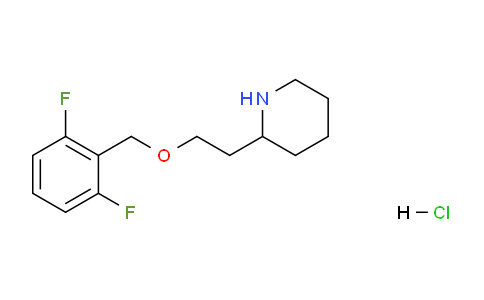 CAS No. 1220032-46-1, 2-(2-((2,6-Difluorobenzyl)oxy)ethyl)piperidine hydrochloride