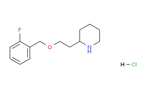 CAS No. 1219967-69-7, 2-(2-((2-Fluorobenzyl)oxy)ethyl)piperidine hydrochloride