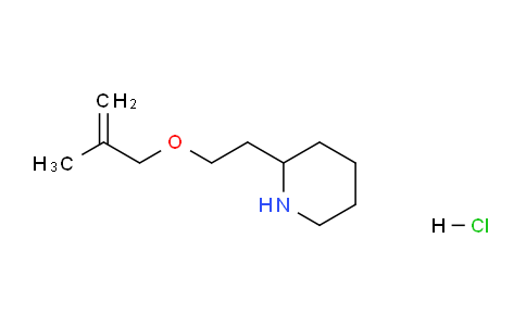CAS No. 1219949-15-1, 2-(2-((2-Methylallyl)oxy)ethyl)piperidine hydrochloride