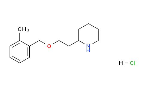 CAS No. 1219972-04-9, 2-(2-((2-Methylbenzyl)oxy)ethyl)piperidine hydrochloride