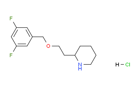 CAS No. 1220038-92-5, 2-(2-((3,5-Difluorobenzyl)oxy)ethyl)piperidine hydrochloride
